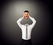 businessman with headache