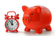 Foto: sparschwein mit uhr sparschwein mit uhr