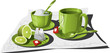Tea Infusion - Vector illustration of a personal tea set.