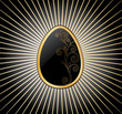 Vector: Easter Egg. Vector illustration in black over Easter Egg. Vector illustration in black over