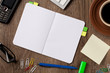 Notebook and office supplies
