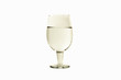 Water Filled Wine Glass