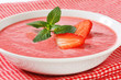 Cold strawberry soup