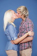 couple hugging casual wear young