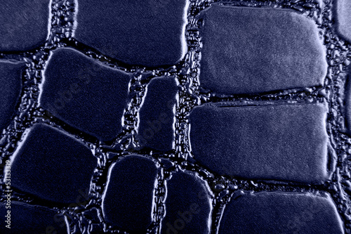 Photo: blue crocodile leather texture blue crocodile leather texture