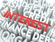 Illustration: Interest. The Wordcloud Concept. Interest. The Wordcloud Concept.