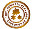 100% degradable stamp