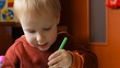 child learns to draw