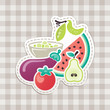 Fruits And Vegetables With Che...