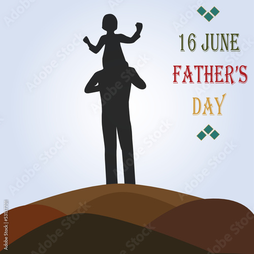 Vector: father's day father's day