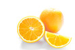 Oranges Whole and Cut Pieces