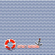 Vector: Wavy marine background Wavy marine background