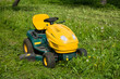 lawn mower in the garden