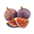 fresh figs isolated on white background