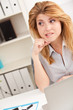 Smiling office worker