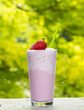 Strawberry Milkshake Outdoors with Nature