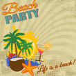 Vector: Vintage Beach Party Vintage Beach Party