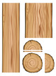 Wood texture and parts
