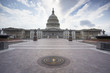 United States Capitol Building in Washington DC with American 