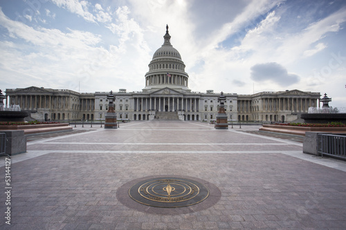 Photo: United States Capitol Building in Washington DC with American United States Capitol Building in Washington DC with American
