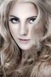 Photo: whiteheaded young woman with beautiful blue eyes whiteheaded young woman with beautiful blue eyes
