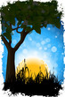 Vector: Grungy Nature Background Grungy Nature Background