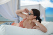 Foto: Frau am Strand Frau am Strand