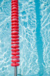 Swimming pool and lane rope
