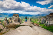 woman on mountain
