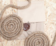 Vintage paper and rope