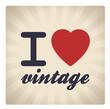 Vetor: I love vintage I love vintage