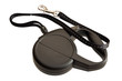 Retractable leash for dog isolated on white background
