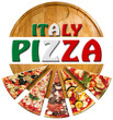 Italy Pizza on the Cutting Board