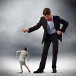 Businessman puppeteer