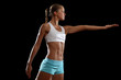 Fitness woman smiling