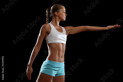 Photo: Fitness woman smiling Fitness woman smiling