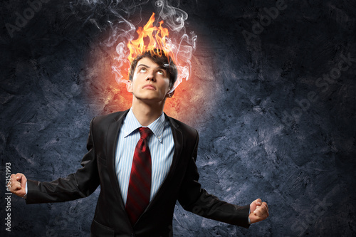 Photo: businessman in anger businessman in anger