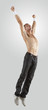 Modern style dancer posing