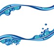 Water splashes background