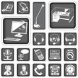 call center squared icons