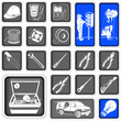 elektrician squared icons