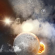 Image of planets in space