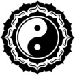 Vector: Yin Yang Lotus Yin Yang Lotus