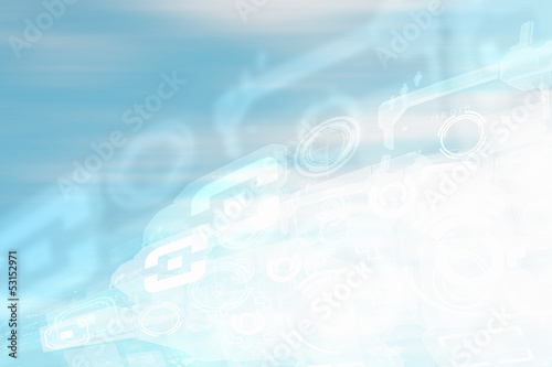 Illustration: Hightech background Hightech background