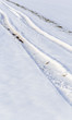 Fahrspuren im Winter
