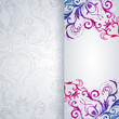 Abstract background with floral item.