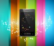 Abstract smart phone or mobile handset colorful rainbow backgrou