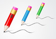 Pencil vector background