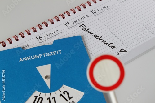Photo: Notiz im Kalender Fahrschule Führerschein Notiz im Kalender Fahrschule Führerschein