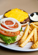 Cheeseburger and French Fries
